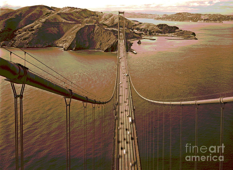 Golden Gate Bridge South Tower Photograph by Padre Art