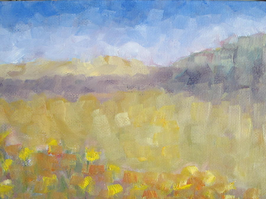 Impressionism Painting - Golden Meadow by Patricia Cleasby