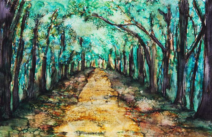 Golden Path Painting by Tara Thelen