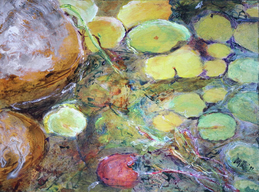 Golden Pond 3 Painting by Madeleine Arnett