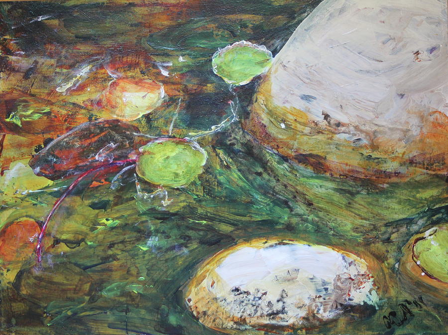 Golden Pond 4 Painting by Madeleine Arnett