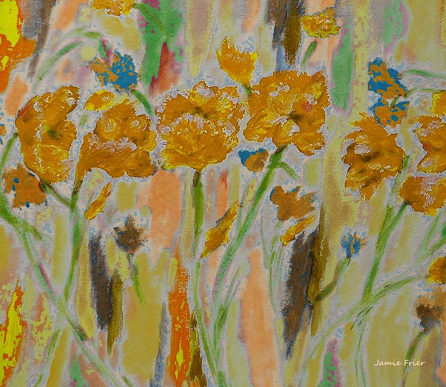 Golden Poppies Painting by Jamie Frier