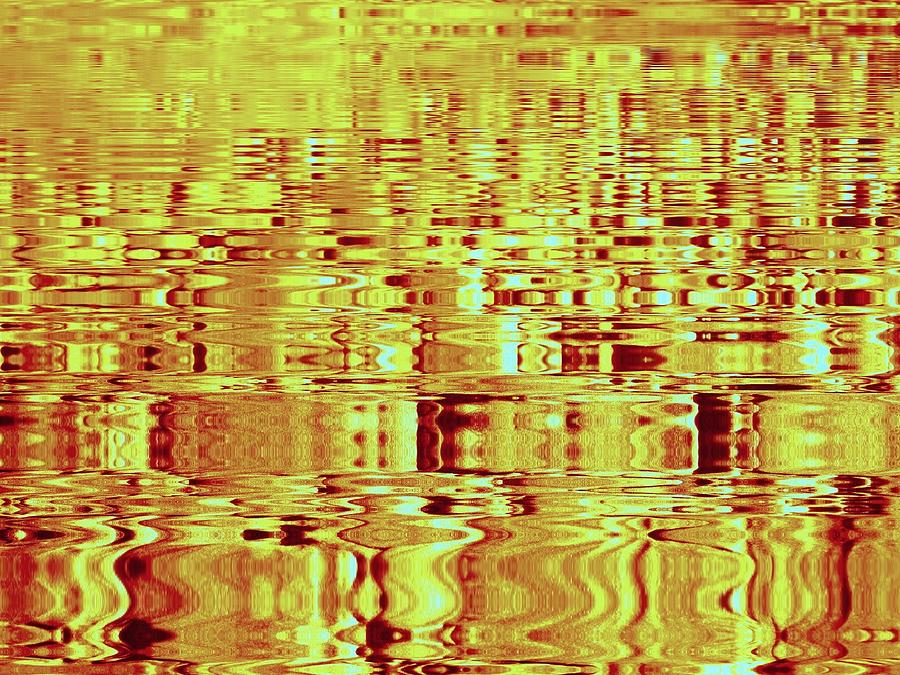 Golden Ripples Abstract Photograph by Nick Kloepping
