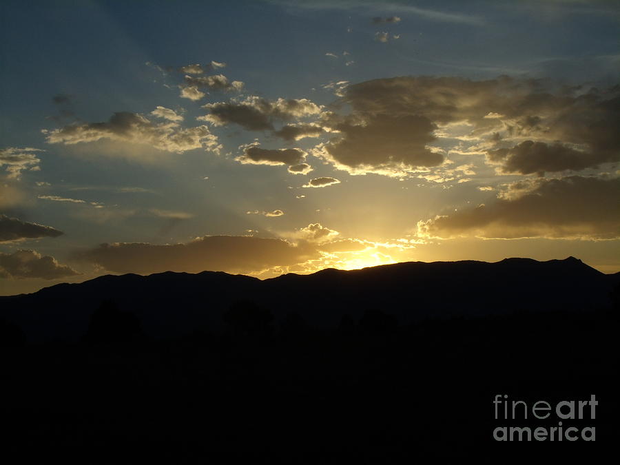 Golden Rocky Mountain Sunset Photograph by Donna Parlow | Fine Art America