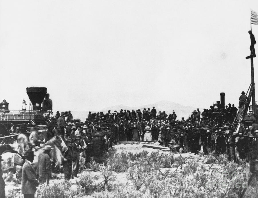 Golden Spike Ceremony, 1869 Photograph by Omikron