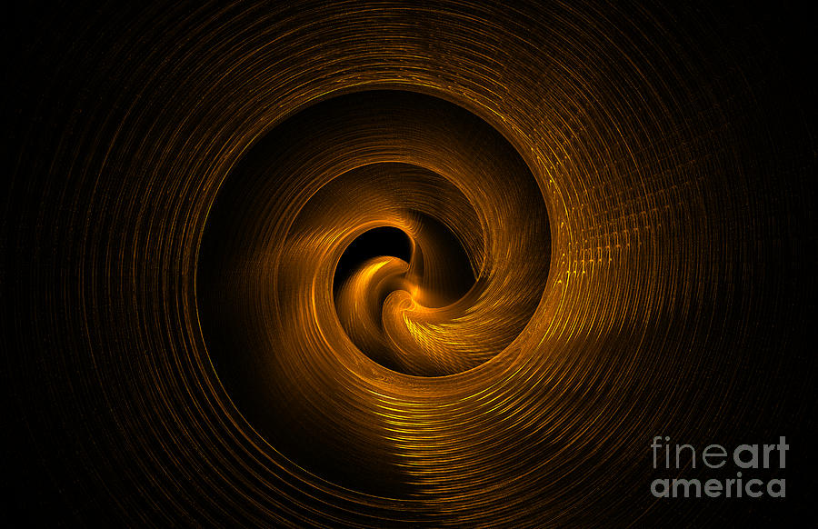 Golden Spiral Meditation Digital Art by Klara Acel