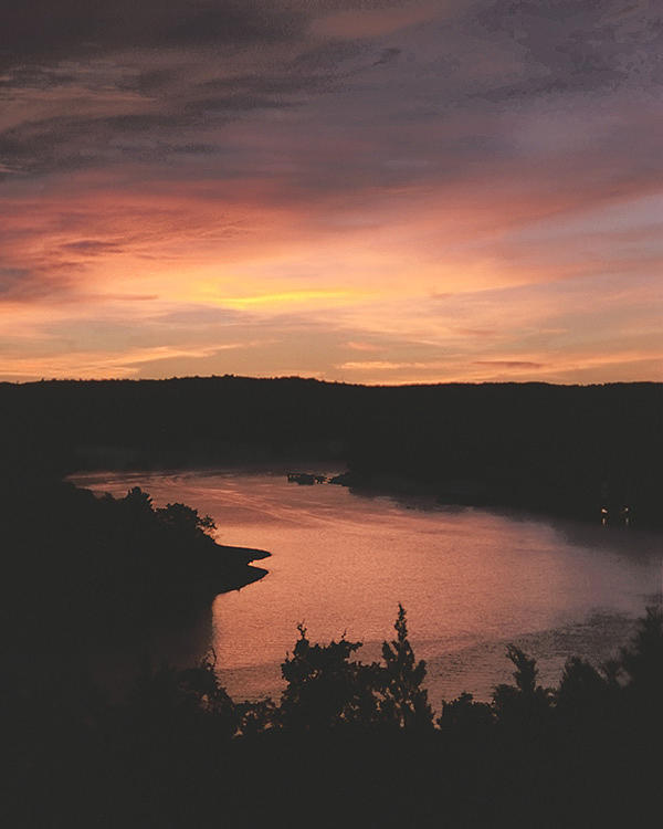 Golden Sunset on Lake Travis Photograph by Alan Tonnesen