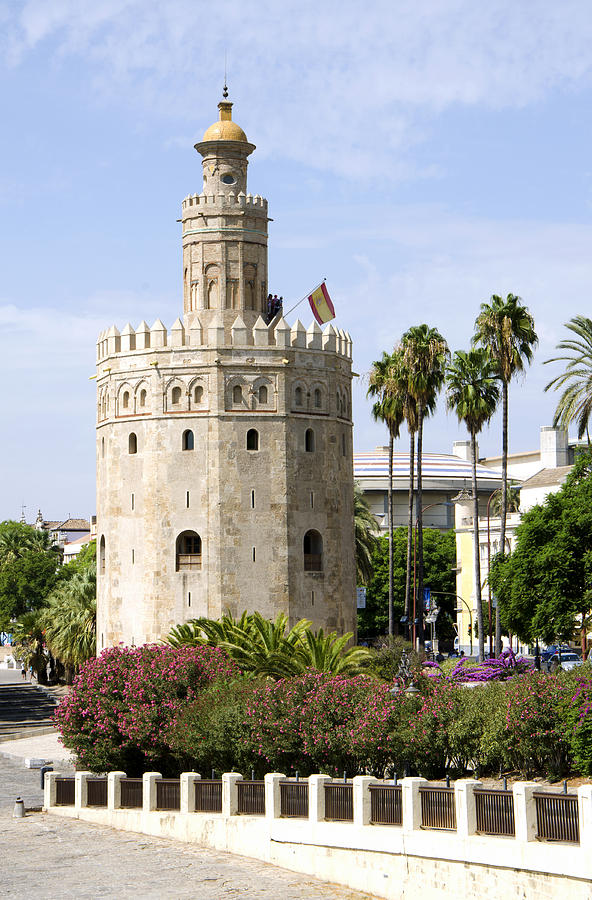 Golden tower in seville Photograph by Perry Van Munster