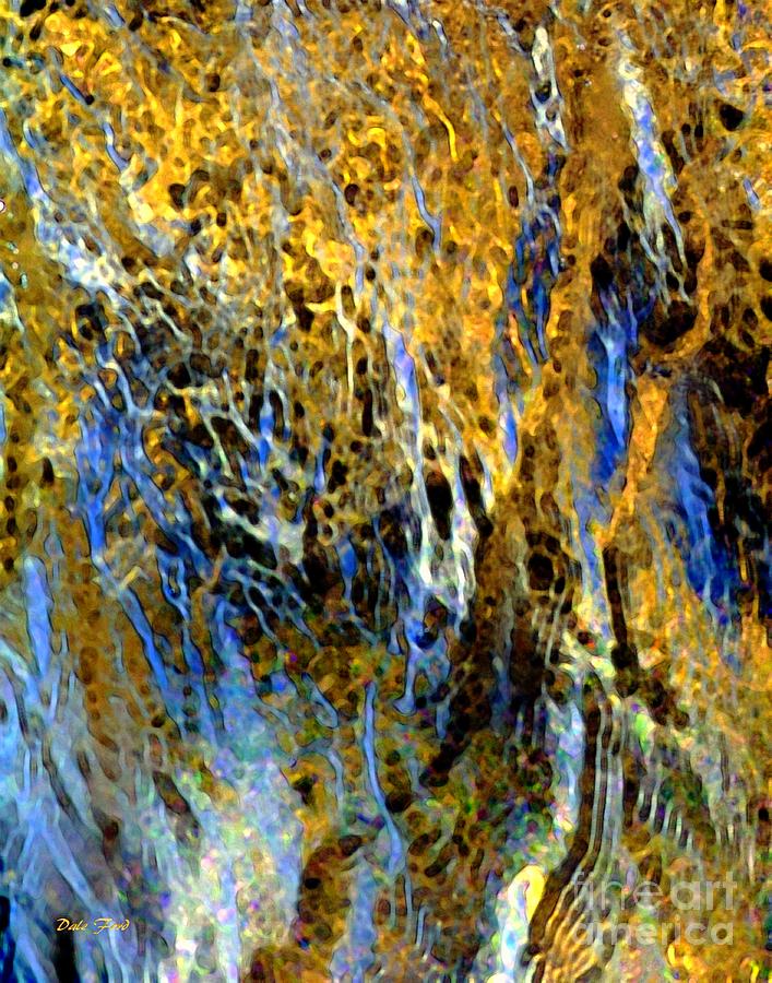 Golden Weeping Willow Digital Art by Dale   Ford