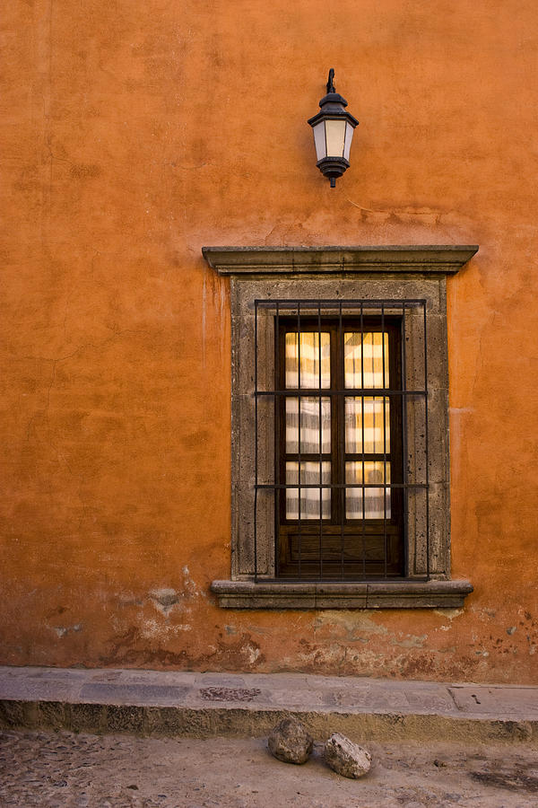 Architecture Photograph - Golden Window Mexico by Carol Leigh