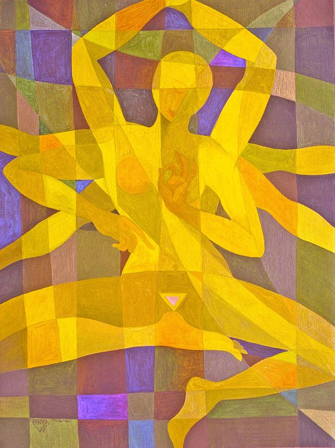 Golden Yellow Dakini Painting by Jennifer Baird Golden Yellow Dakini Painting by Jennifer Baird