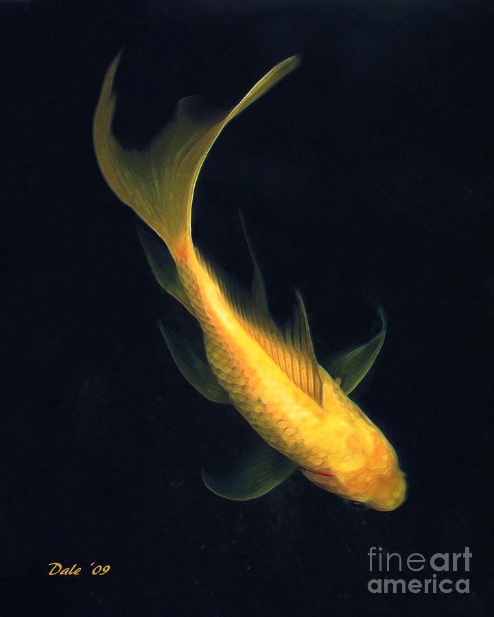 Goldfish Digital Art by Dale   Ford
