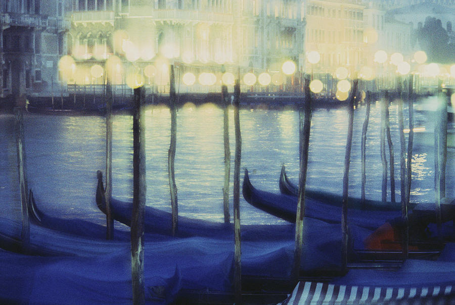 Gondolas In Venice, Italy Photograph by David Nunuk