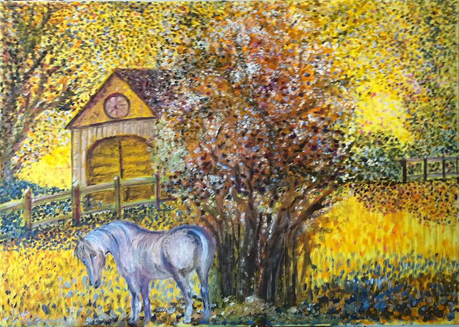 Horse Painting - Gondrano and the Animal Farm by B Russo