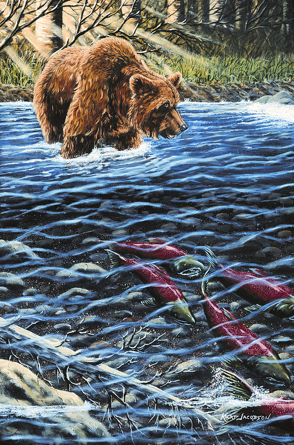 Gone Fishing Painting by Kurt Jacobson