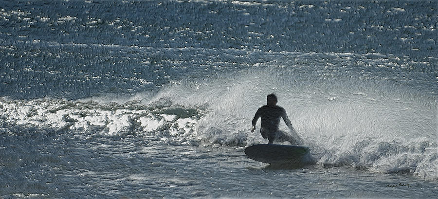 Huntington Beach Photograph - Gone Surfing by Ernest Echols