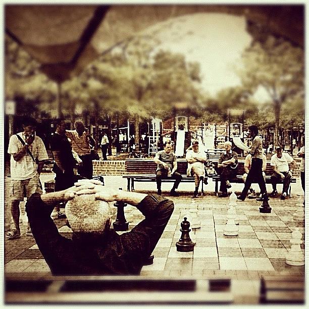 Checkers Photograph - @gonzvision #chess #sydney #liverpool by Luke Fuda