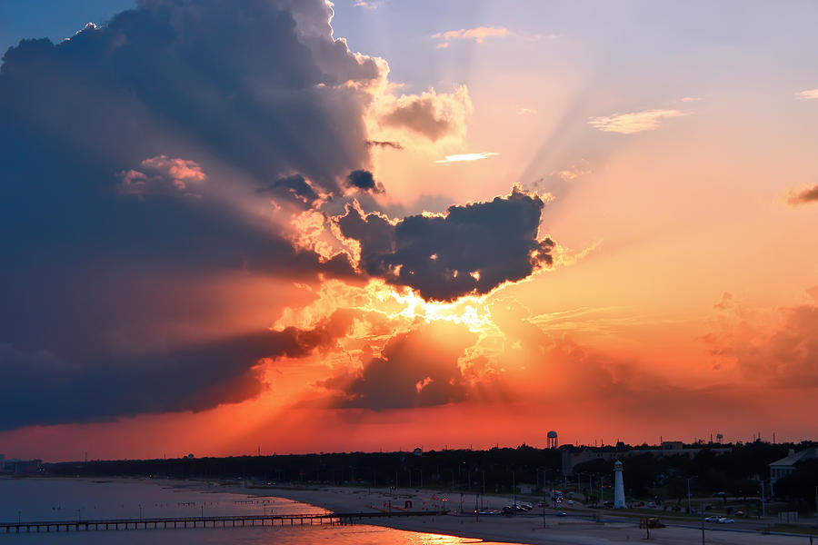Good Evening from Biloxi Photograph by Brian Wright