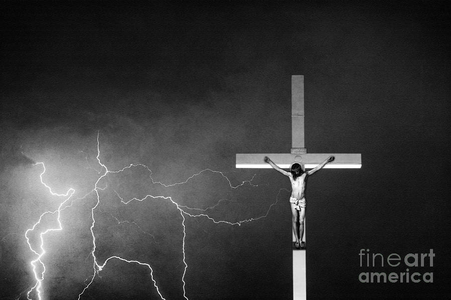 Good Friday - Crucifixion of Jesus BW Photograph by James BO Insogna