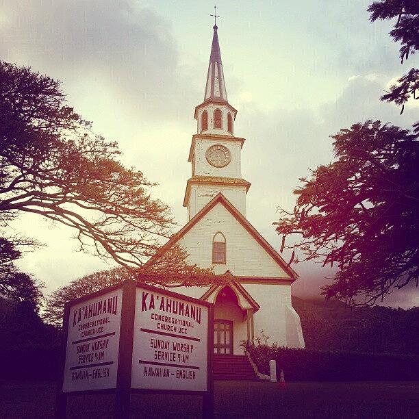 Hawaii Photograph - Good Morning!!! #church #sunday by Dilaxo Gertron