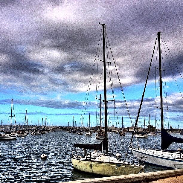 Boat Photograph - Good Morning Stormy Harbor by Madeleine Claire