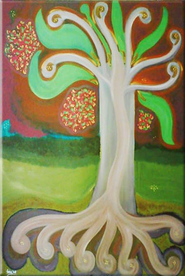 Good Roots Good Fruits Painting by Ira Samyra