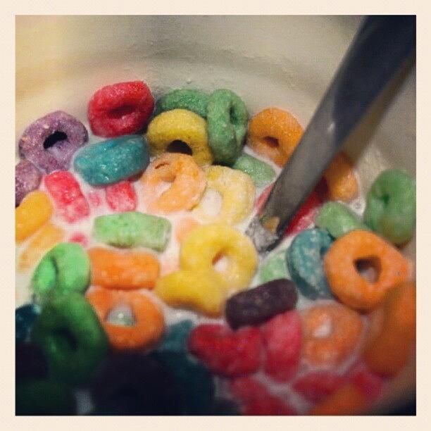 Fruitloops Photograph - Goodmorning World... #fruitloops by Dilaxo Gertron