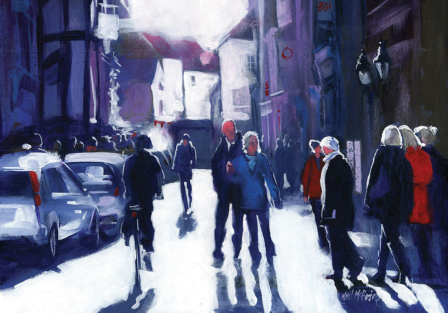 City Painting - Goodramgate Contrajour by Neil McBride