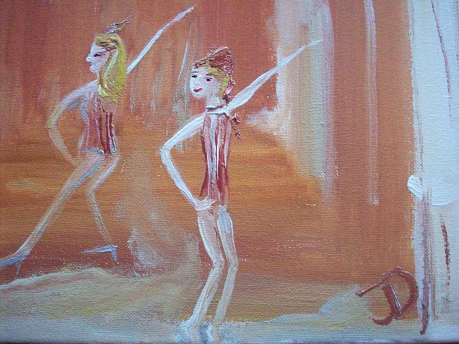 GooGoo and GooGoo showgirls Painting by Judith Desrosiers