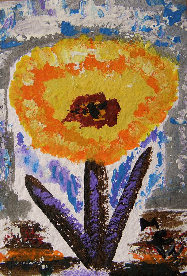 Goose-Flower from the Flower Patch Painting by Mary Carol Williams
