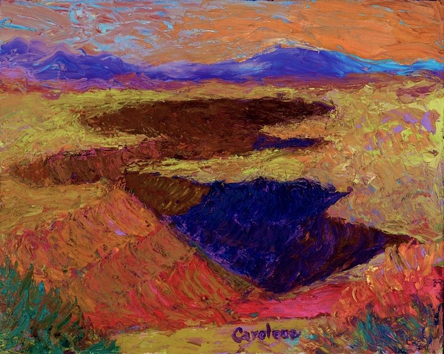 Landscape Painting - Gorge 11 by Carolene Of Taos