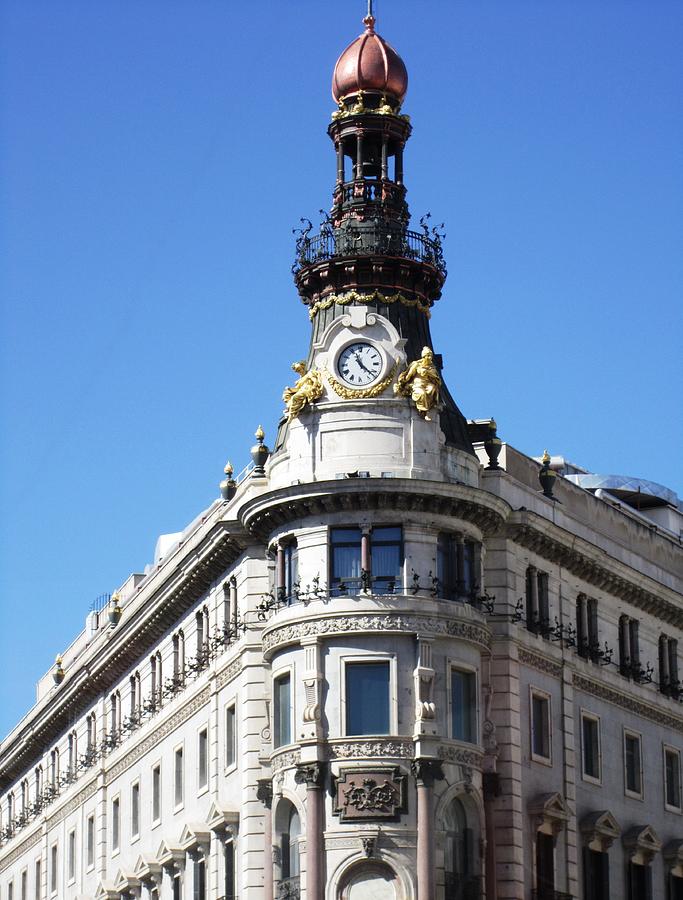 Gorgeous Historic Madrid Architecture Building in Spain Photograph by John Shiron