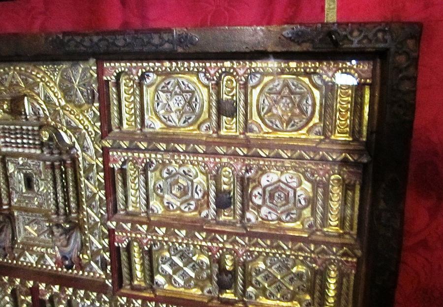 Gorgeous Star of David Antique Golden Chest Closet Jewish Origin Close Up in Segovia castle Spain Photograph by John Shiron