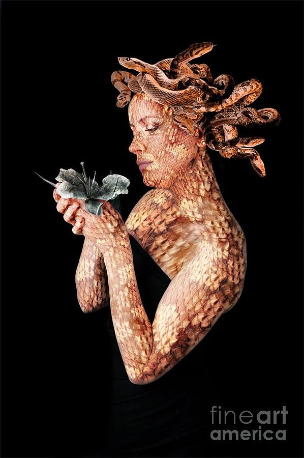 Greek Digital Art - Gorgon by Jonathan Armes