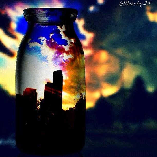 City Photograph - Got The City In A Bottle #creative by Anthony  Bates