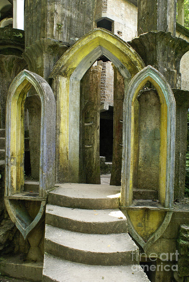 GOTHIC ARCHES Las Pozas Mexico Photograph by John  Mitchell