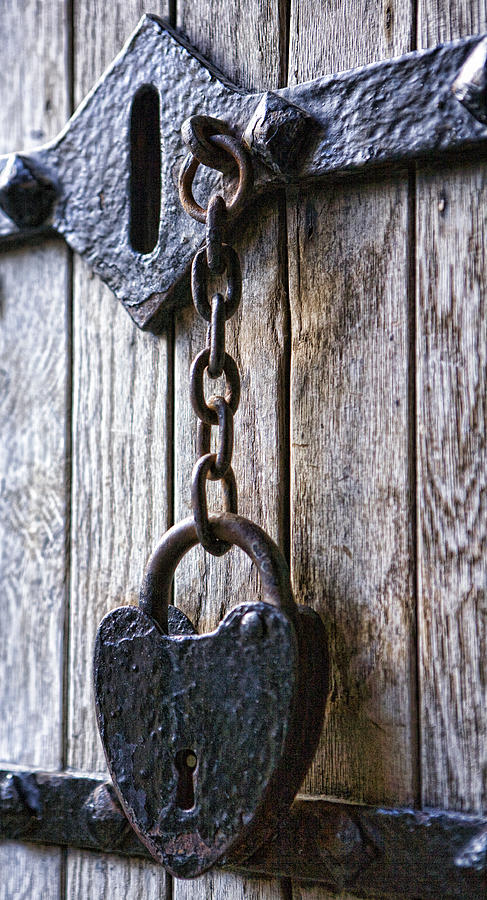 Vintage Photograph - Gothic Lock by Wendy White