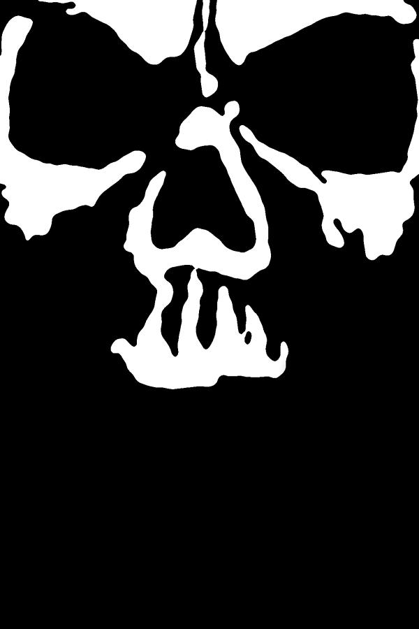 Deathrock Goth Skull Digital Art by Roseanne Jones