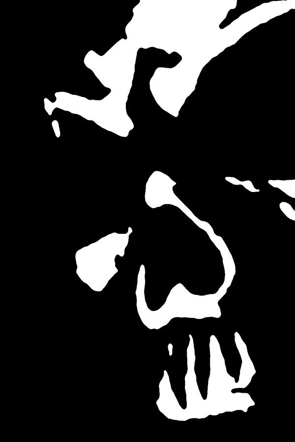 Goth Dark Skull Digital Art by Roseanne Jones