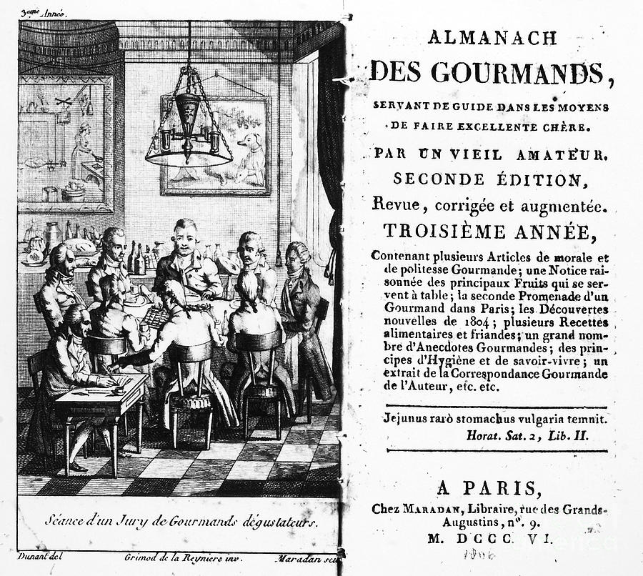Gourmands Almanac, 1806 Photograph by Granger