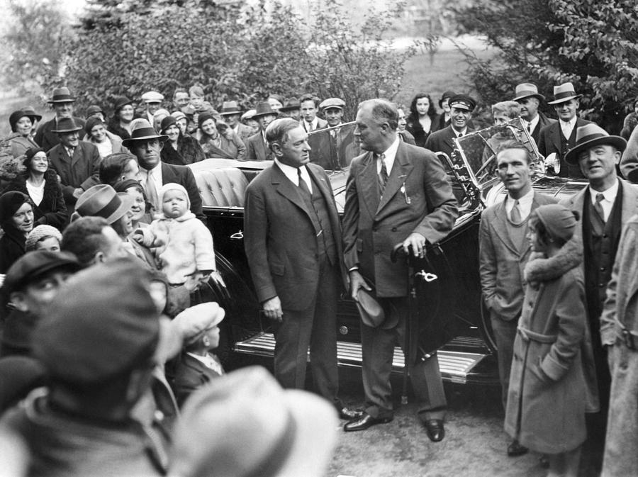 Governor Franklin Roosevelt And Boston Photograph by Everett - Fine Art ...