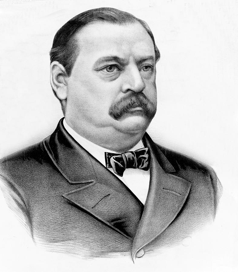 Cleveland Photograph - Governor Grover Cleveland - Twenty Second President of the USA by International  Images