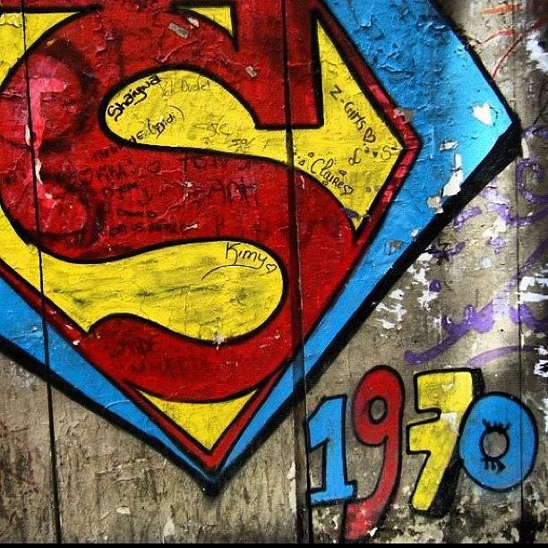 Superman Photograph - #grafetti #superman #1970 #paris by Jenny Mills