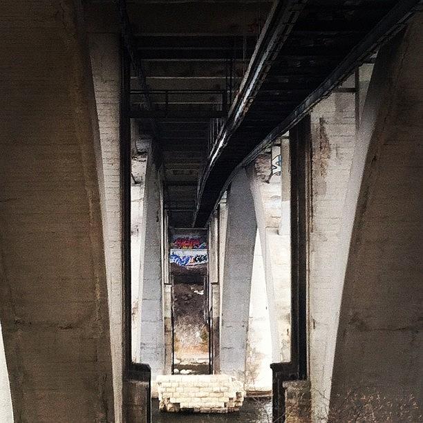 Minneapolis Photograph - #graffiti #art #bridge #minneapolis by Vik Vaughn