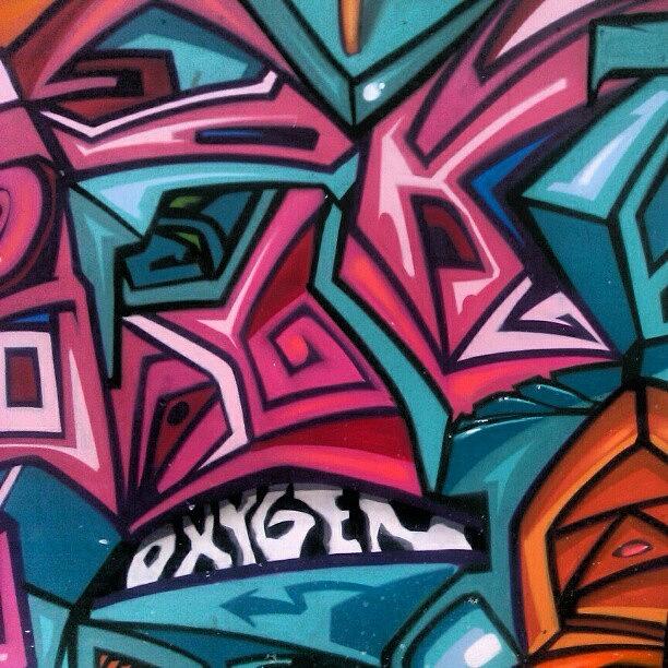 Pattern Photograph - #graffiti #oxygen #bristol #paint #wall by Kevin Zoller