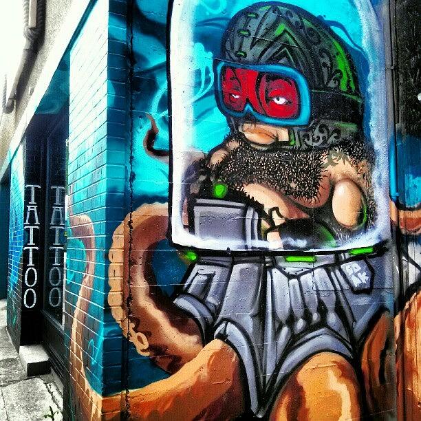 Octopus Photograph - #graffiti #streetart #art #tattoo by Hayley Piche