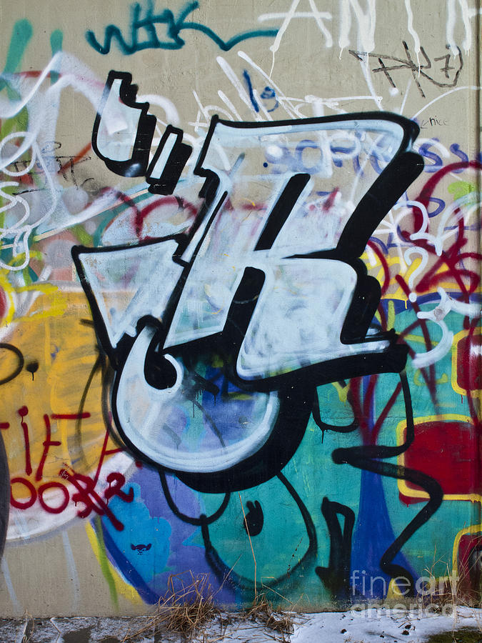 Graffito Art detail Photograph by Heiko Koehrer-Wagner