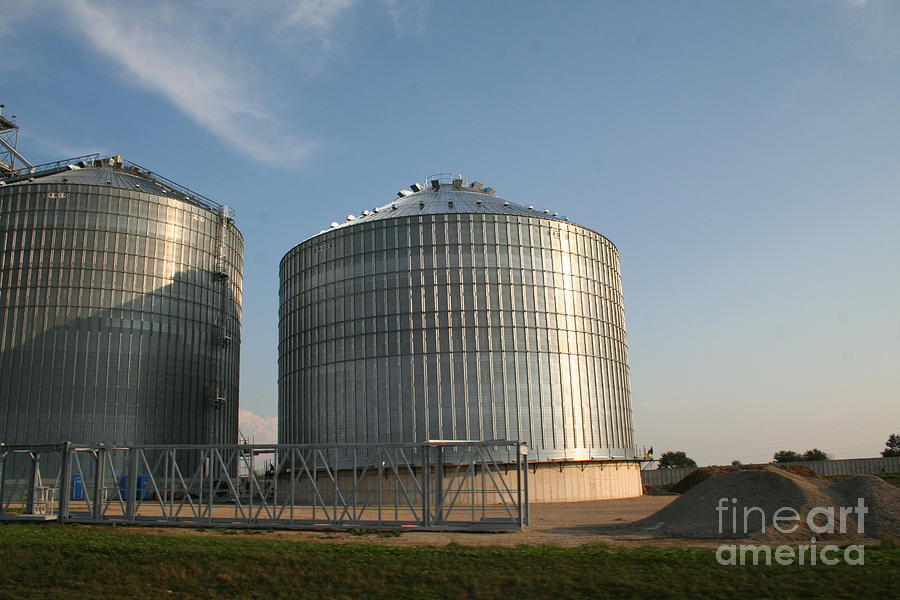 Grain Storage Bin Photograph