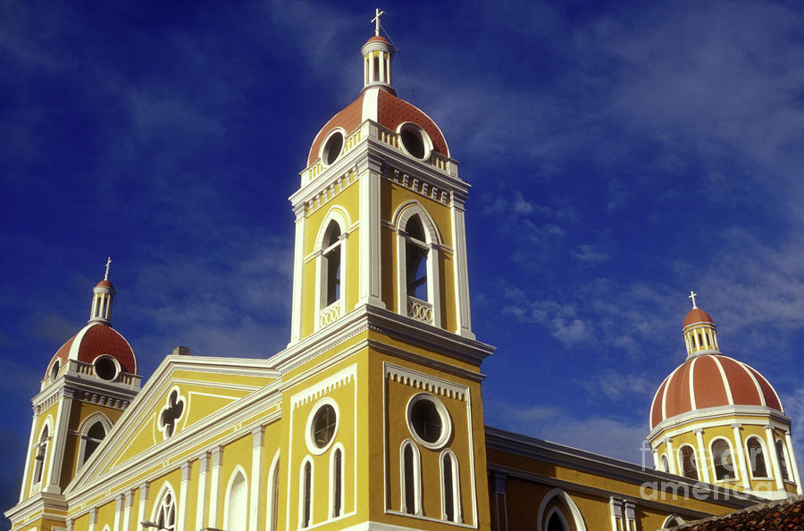 Architecture Photograph - Granada Nicaragua Cathedral by John  Mitchell