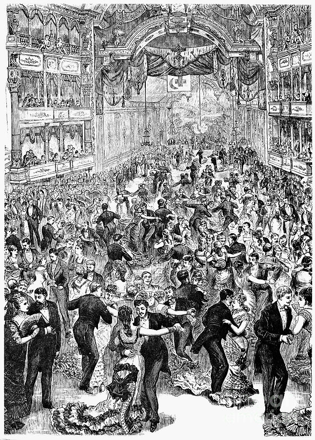 Music Photograph - Grand Ball, New York, 1877 by Granger
